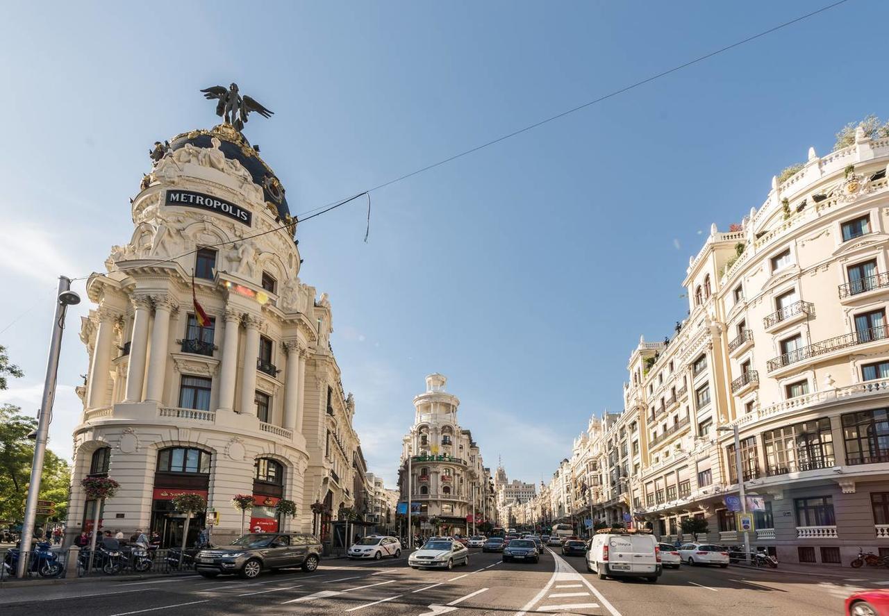 M&F Gran Via 3 Hab Apartman Madrid Kültér fotó